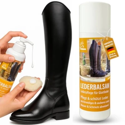 Imagen de Grasa para cuero incoloro I Cuidado liso l Producto de bálsamo Limpiador del calzado Limpieza sofá coche Zapatos montar 200ml