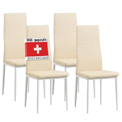 Imagen de Albatros 2702 Milano Set de 4 sillas Comedor, Beige