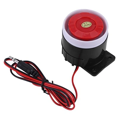 Imagen de Sirenas, DC 12V con cable Mini Horn Siren 110 dB System de alarma seguridad para el hogar