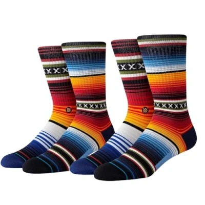 Imagen de Stance Crew Socks Curren Paquete de 2, multicolor, M
