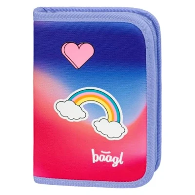 Imagen de Baagl Estuche para niños y niñas escolar, lápices, Hippie, lápices