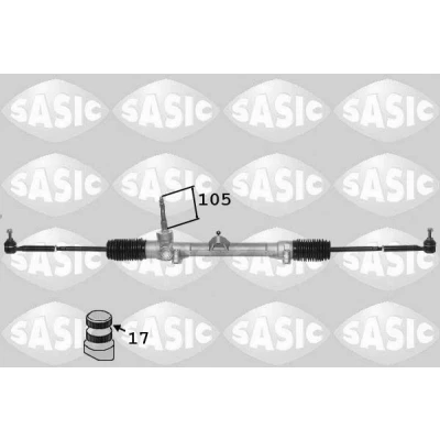 Imagen de SASIC 7376010 Cremallera de Dirección mecánico con rótula axial, rótulas FIAT: Punto I Hatchback
