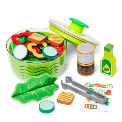 Imagen de Melissa &amp; Doug Juego de mezcladora Ensalada, Alimentos Juguete para niños y niñas a Partir 3 años