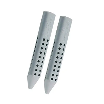 Imagen de Faber Castell Goma triangular Grip 2001 (gris, 2 gomas).