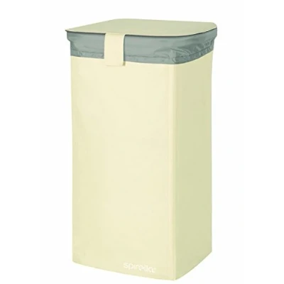 Imagen de Spirella colección Classic XXL, Cesto para la Colada, 72 x 34 (75 litros), 100% Polyester, Blanco, 72x34x34 cm