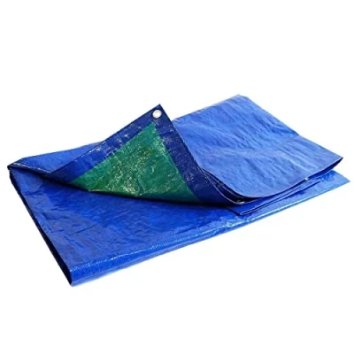 Imagen de Lona para Madera 10x15 m TECPLAST SR150BO Azul y Verde Calidad Profesional de Protección Impermeable Leña