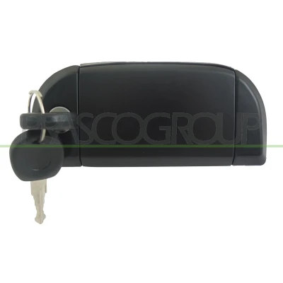 Imagen de PRASCO VG9138041 Manecilla de Puerta exterior, Delante, derecha con cerradura negro liso VOLKSWAGEN: TRANSPORTER 4, 4 Bus