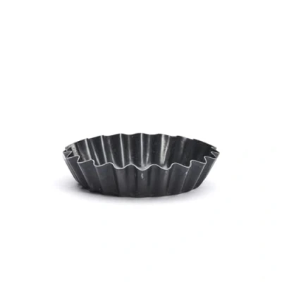 Imagen de De Buyer, TARTERA HONDA ACANALADA HIERRO AZUL Ø9cm 5356.09
