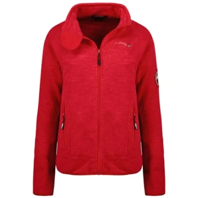 Imagen de Geographical Norway Tyrell Lady Chaqueta Para Mujer Con Cremallera Ropa Otoño Invierno Primavera Caliente Suéter Deporte y Trabajo De Manga Larga Piel Suave Aire Libre (Rojo XL)