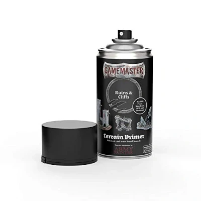 Imagen de The Army Painter Gamemaster Terrain Primer 400 ml Espray de Pintura Acrílica para Juego rol escenografía Wargames y figuras miniatura Ruins &amp; Cliffs