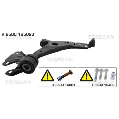 Imagen de TRISCAN 8500 165023 Barra oscilante, suspensión de ruedas con rótula suspensión/carga, apoyo caucho Brazo oscilante transversal 21, 17,9