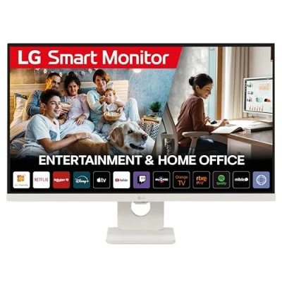 Imagen de LG 27U731SA W Monitor MyView 27&quot;, Panel IPS, (3840 x 2160), 60Hz, 5ms (GtG), WebOS 24, DCI P3 90%, Ajuste en Inclinación (Eje Horizontal), Blanco