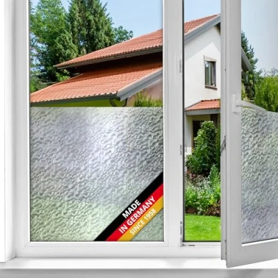 Imagen de d c fix vinilo adhesivo para cristales ventanas Nieve autoadhesivo opaco translúcido privacidad decorativo mampara de ducha baño lámina pegatina 90 cm x 2,1 m