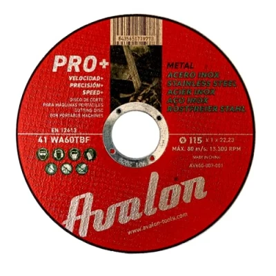 Imagen de Avalon 20 discos de corte profesional para metal y acero inoxidable, 115 mm x 1,2 22 mm, amoladora angular 22,23 recto