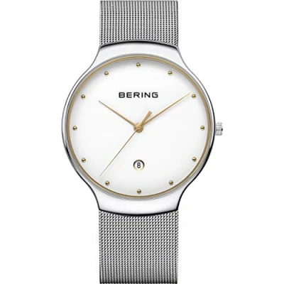 Imagen de BERING Unisex Análoga Cuarzo Reloj de Pulsera colección con Acero inoxidable und Cristal zafiro , 38 mm