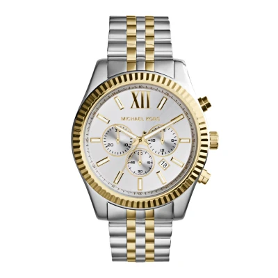 Imagen de Michael Kors Lexington Cronógrafo silvercoloured/goldcoloured, Hombre, Talla: One Size, Silver coloured/gold coloured