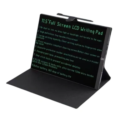 Imagen de EMEBAY Tableta de escritura con pantalla completa LCD 11,5&quot;, bloc notas digital ultra delgado 3,2 mm para niños y adultos, borrable funda tableta, redacción, dibujo,