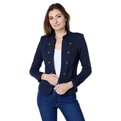 Imagen de Tommy Hilfiger Chaqueta casual para mujer, moda de otoño, Capitán del cielo, XL
