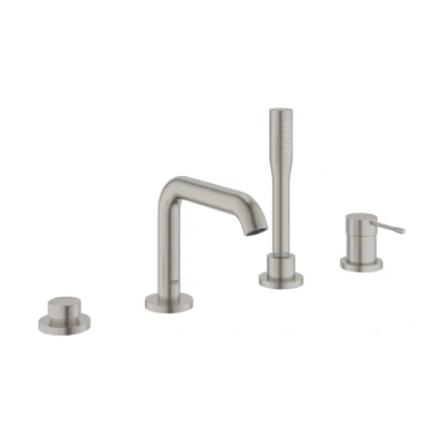 Imagen de Grohe Essence Grifo para baño de 4 agujeros Single lever Combinación color Supersteel Ref. 19578DC1