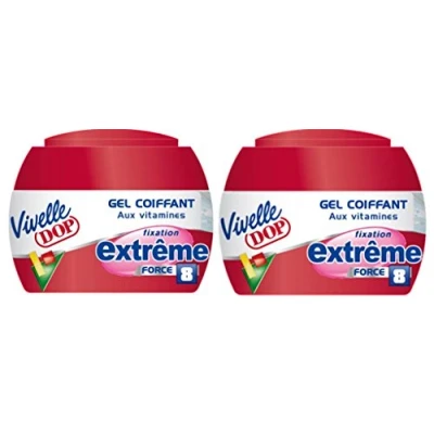 Imagen de Vivelle Dop Styling Gel con vitaminas Fuerza extrema fijación 8150 ml Lote de 2