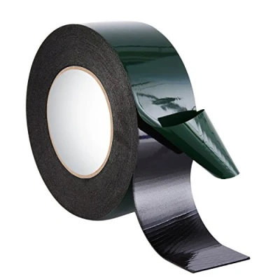 Imagen de 10 m (50 mm) Cinta de Espuma Doble Cara Esponja Adhesiva Impermeable Montaje Grado Automotor Placa Número Decoración Coches, Negro
