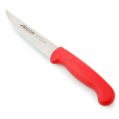 Imagen de Arcos Serie 2900 Cuchillo de Verduras Hoja Acero Inoxidable Nitrum 100 mm Mango inyectado en Polipropileno Color Rojo