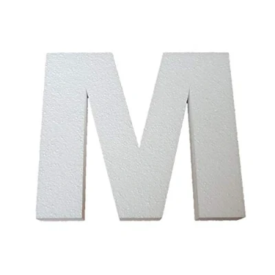 Imagen de Decoporex Letra M de poliestireno 20 cm Alto. expandido.