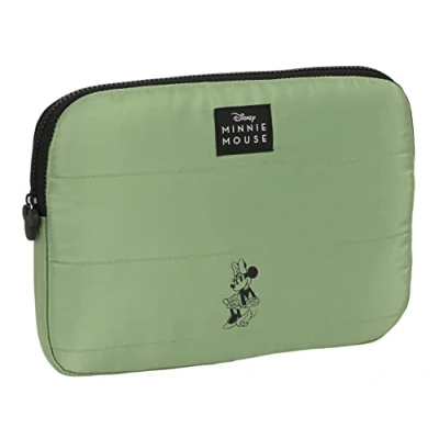 Imagen de MINNIE MOUSE Mint Shadow Funda para Portátil 11.6&#039;&#039;, Mochila, Ideal Niños de Diferentes Edades, Cómoda y Versátil, Calidad Resistencia, 31x2x23 cm, Color Verde militar