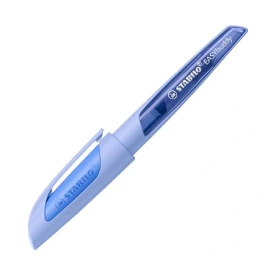 Imagen de STABILO EASYbuddy Pluma estilográfica escolar con plumín estándar, color azul (borrable), incluye cartucho