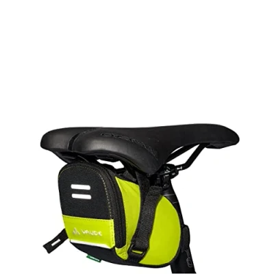 Imagen de VAUDE Bolsa de sillín para Bicicleta Carrera, pequeña con reflectores, Herramientas Cierre Velcro, Especialmente Ligera, fácil Montaje