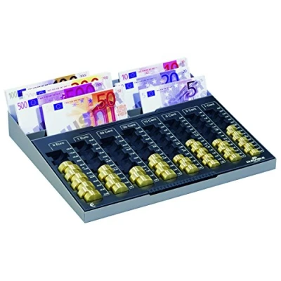 Imagen de Durable 178157 tablero de conteo Euroboard XL con 8 compartimentos para billetes, antracita