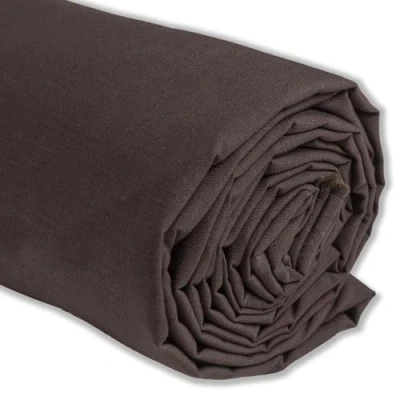 Imagen de IPEA Tela de Popelín Algodón Marrón 200 cm x 150 Fabricado en Italia Tejido al Metro para Costura, Ropa, Forros, Accesorios, Patchwork Lisa Coser Lienzo