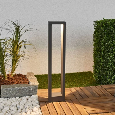 Imagen de LED Lámpara para exterior &#039;Jupp&#039; (Moderno) en Negro hecho de Aluminio Lucande iluminación senderos, baliza, farola