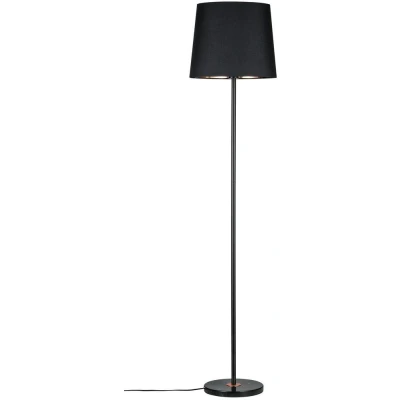 Imagen de Paulmann 79612 Neordic Enja máx. 1x20 W, luminaria E27, lámpara de pie con Pantalla Tela, Color Negro/Cobre 230 V, sin Fuente luz