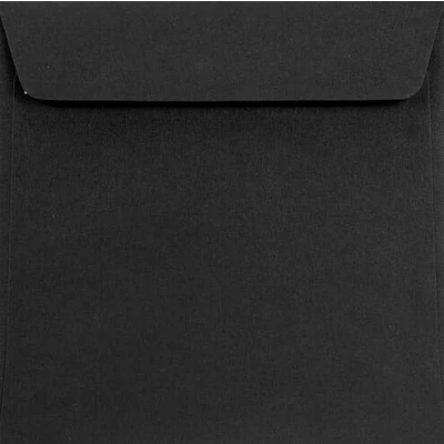 Imagen de Netuno 25x sobres cuadrados negros DIN 170x170mm 120g Burano Nero solapa autoadhesiva recta sin ventana para boda invitaciones tarjetas certificados documentos dinero contratos diplomas empresa menu