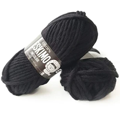 Imagen de Eskimo Mulitple colores Garnstudio DROPS Knitting Super Chunky 100% lana (2 negras)