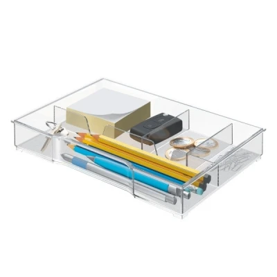 Imagen de Leitz 52150002 Bandeja organizadora para bucs de cajones Plus y WOW, 4 compartimentos, Transparente, Poliestireno