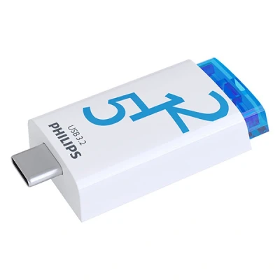 Imagen de Philips Click Edition USB C Stick 3.2 Gen 1 Flash Drive 64 GB para PC, portátil, Smartphone, Tableta con Puerto C, Velocidad de Lectura hasta 120 MB/s, 512