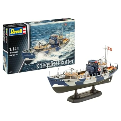 Imagen de Revell 05242 KFK (Kriegsfischkutter) Kit de modelo barco a escala 1:144 sin construir/sin pintar