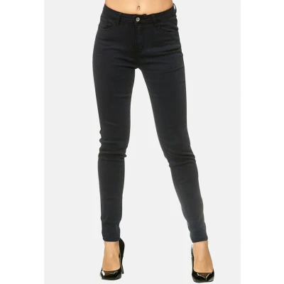 Imagen de Elara Pantalones para Mujer Jeans Elástico Chunkyrayan Negro G09 Black 56 (8XL)