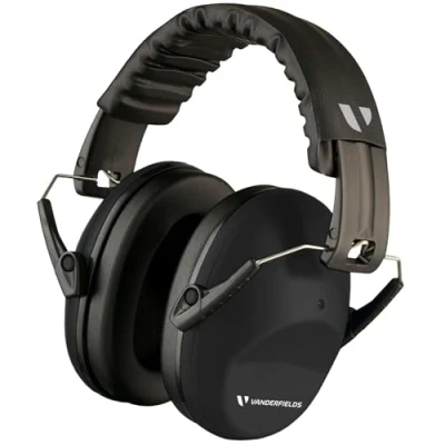 Imagen de Vanderfields Cascos Insonorizados para Adultos SNR 26dB Casco Antiruido Plegables y Ajustable Protección Auditiva el Trabajo, Bricolaje, Campos de Tiro, Jardinería, Estudiar