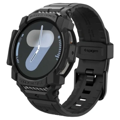 Imagen de Spigen Rugged Armor Pro Funda Negro Samsung Galaxy Watch 7 44mm