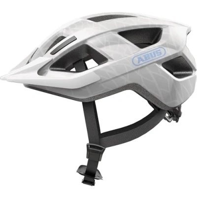 Imagen de ABUS Aduro 3.0 LED casco de bicicleta, ciudad deportivo en un diseño elegante para el día a y excursiones deportivas, con luz trasera, hombres mujeres, talla L, blanco