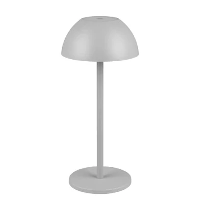 Imagen de Reality Leuchten Ricardo R54106177 Ultimate Lámpara LED de mesa para exteriores (incluye 4 luces 1,7 W, enchufes), color gris