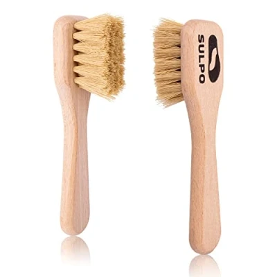 Imagen de SULPO Cepillo de Limpieza Piezas Cepillos Crema Juego cerdas Suaves para pulir 2 Color Natural