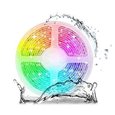 Imagen de Arote RGBWW IP65 Tira de luces led (24 V, 5 m, resistente al agua, 5050 SMD RGB+luz blanca cálida, 4 en 1, 300 ledes, 60 LEDs/M, m)