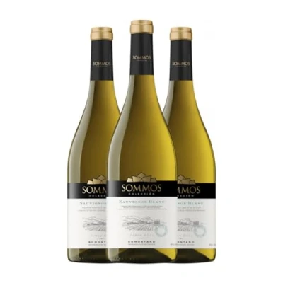 Imagen de Sommos Colección Sauvignon Blanca Somontano 75 cl Vino blanco (Caja de 3 Botellas cl)