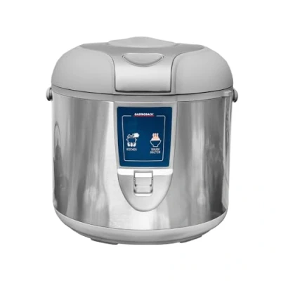 Imagen de Gastroback 42518 Arrocera eléctrica, Capacidad 5 litros, para cocer 10 Tazas arroz, 650 W, 0 Decibeles, Acero Inoxidable