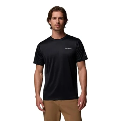 Imagen de Columbia Men&#039;s Hike Crew, Technical Short Sleeve T Shirt, Black, XXL