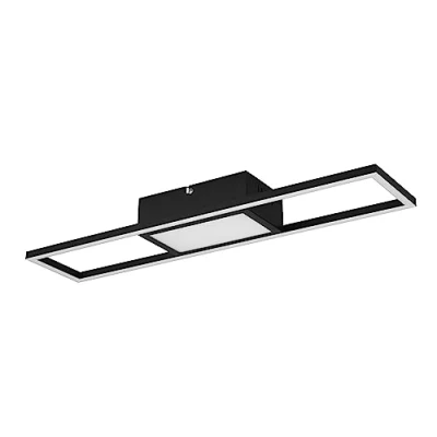 Imagen de Reality, Plafón, Rigido incl. 1 x LED,SMD,22,0 Watt,2700 6000K,2800 Lm. Cuerpo: Metal, estera negra A:60,0cm, L:13,0cm, A:6,0cm Mando a distancia,Regulador integrado,Color de luz infinitamente var
